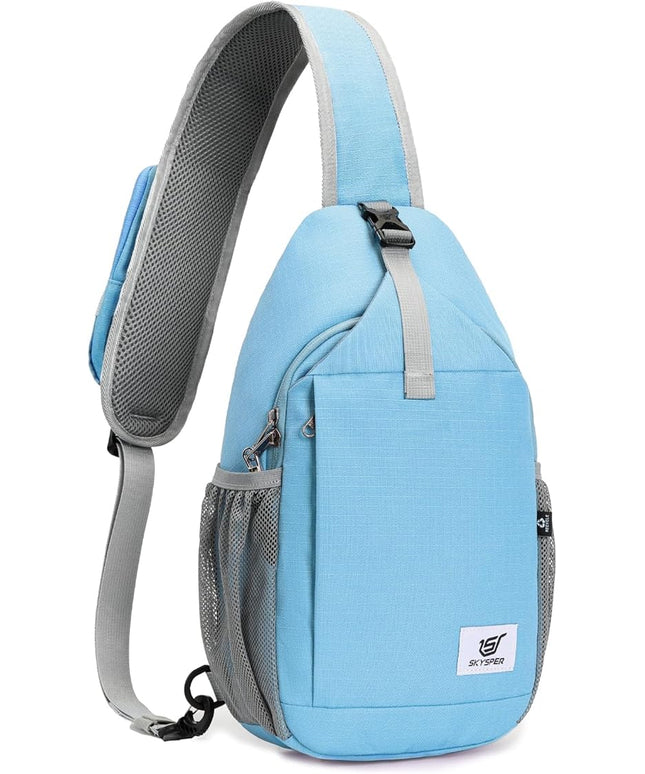 SKYSPER Sling Bag RFID Cross Body Bag Recycled Crossbody Backpack Travel Daypack