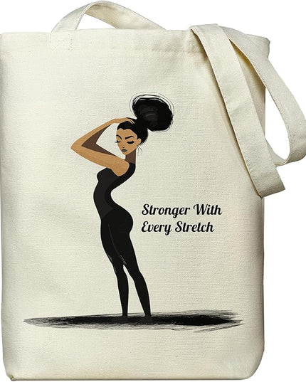 Tote Bag for Women, Reusable Zippered Canvas Bag with Handles Pocket Thick Canvas, for Grocery Shopping Beach Gift