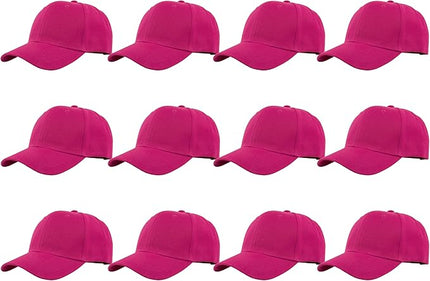 Gelante Plain Blank Baseball Caps Adjustable Back Strap Wholesale LOT 12 PC'S