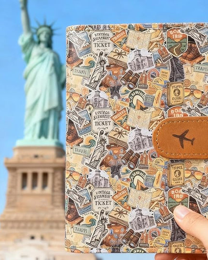 COSHAYSOO Personalized RFID Passport Holder for Travel Women Passports Cover Case Air Essentials Airplane Flight Accessories Airline Plane Flying Must Haves Christmas Gifts for Travellers