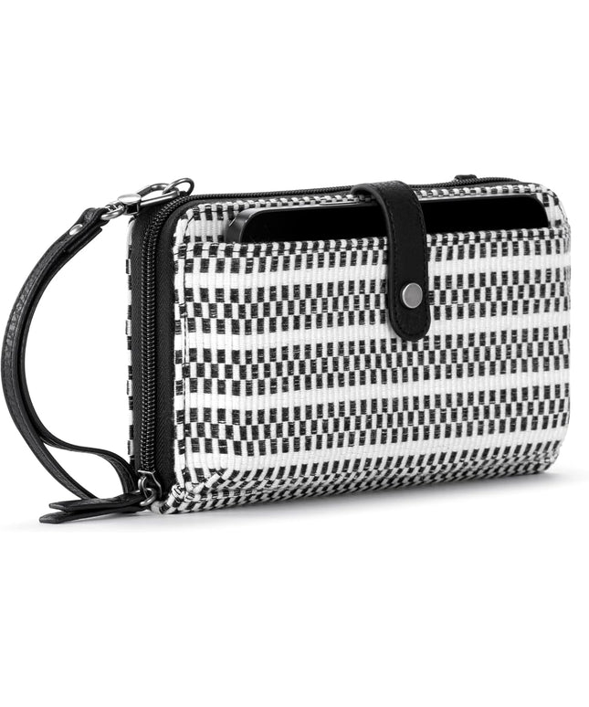 Sakroots Artist Circle Smartphone Crossbody in Coated Canvas, Detachable Wristlet Strap