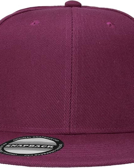 Classic Snapback Hat Cap Hip Hop Style Flat Bill Blank Solid Color Adjustable Size