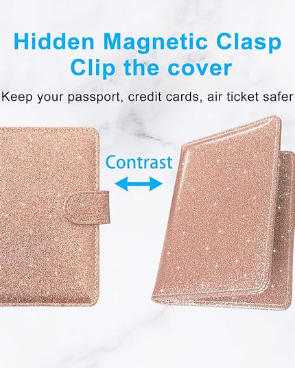 Passport Holder Cover, ACdream Protective Premium Leather RFID Blocking Wallet Travel Case for Passport/Credit Card/Air Ticket,