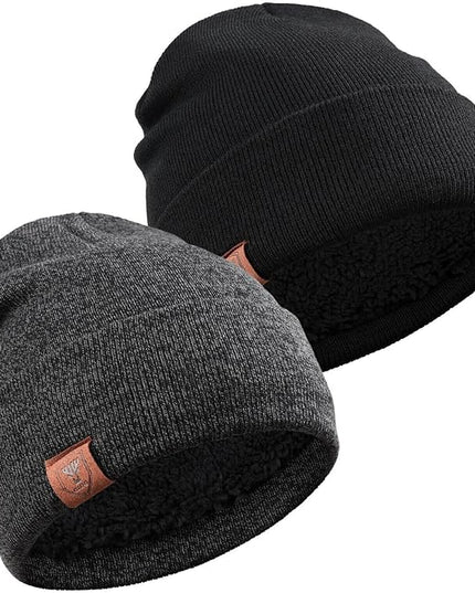 OZERO Winter Beanie Daily Hat - Thermal Polar Fleece Ski Stocking Skull Cap for Men and Women
