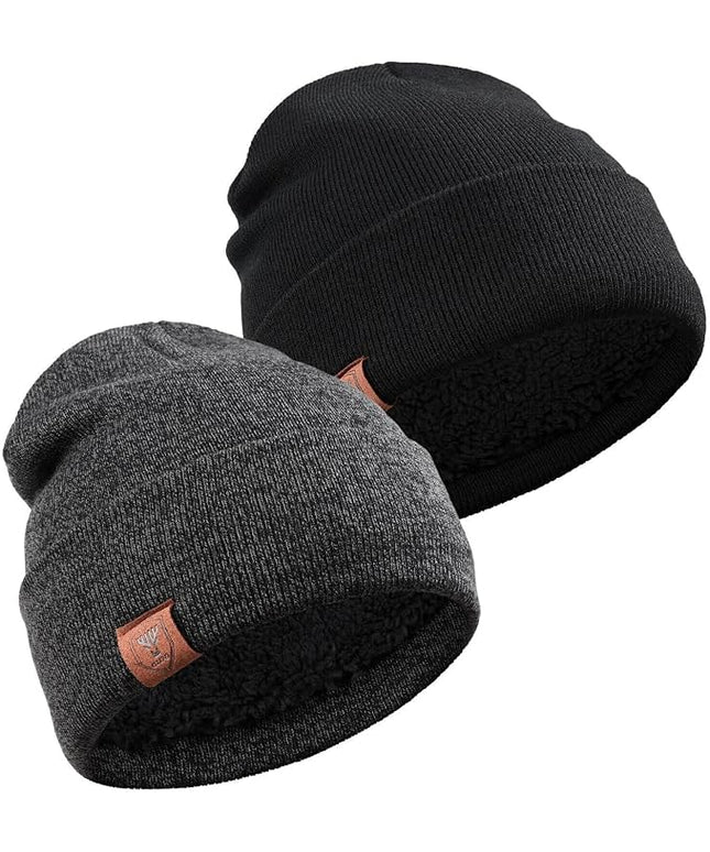 OZERO Winter Beanie Daily Hat - Thermal Polar Fleece Ski Stocking Skull Cap for Men and Women