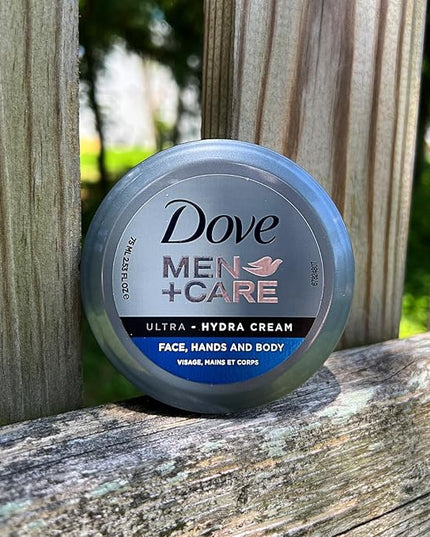 Dove Men+Care Ultra Hydra Cream Lotion, 3-In-1 Advanced Skin Care for Men, Face Cream, Hand & Body Lotion for Dry Skin, 2.53 Fl Oz (Pack of 12)