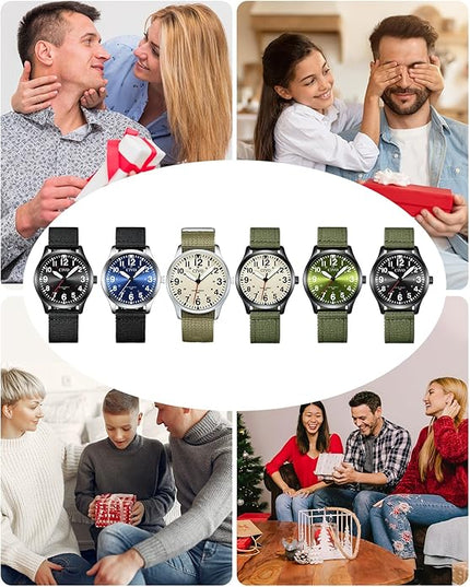 CIVO Analog Wrist Watches for Men: Waterproof Stainless Steel Mens Watches - Silver Watch with Easy Read Dial Men's Watch for Gift
