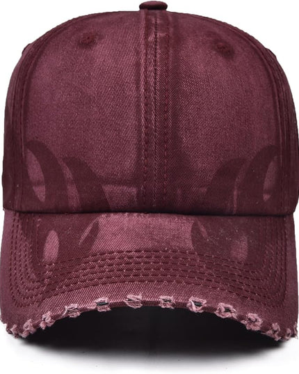Vintage Baseball Cap, Washed Cotton Trucker Hat for Men & Women, Adjustable Size for Universal Activities