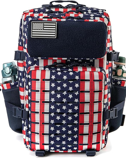 QT&QY 25L/45L Military Tactical Backpack For Men Molle Daypack 3 Day Bug Out Bag Hiking Rucksack With Bottle Holder