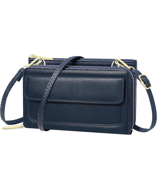 KUKOO Small Crossbody Bag Cell Phone Purse Wallet with Credit Card Slots for Women