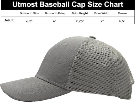 Utmost Structured Baseball Cap with Adjustable Closure - Performance Hat for Outdoor Activities