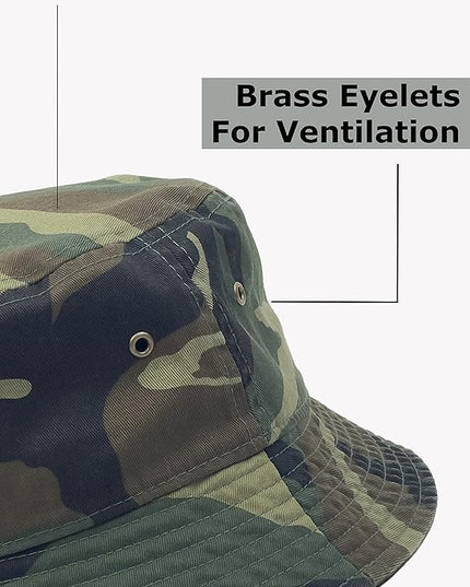 Utmost Bucket Hat 100% Cotton & Denim Lightweight Packable Outdoor Summer Beach Fishing Sun Hat