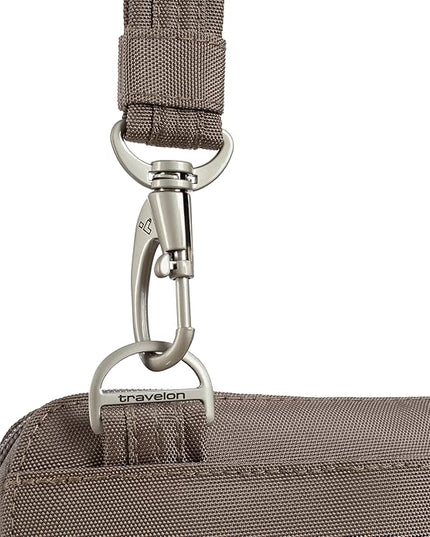 Travelon Anti-theft Classic Slim Double Zip Crossbody