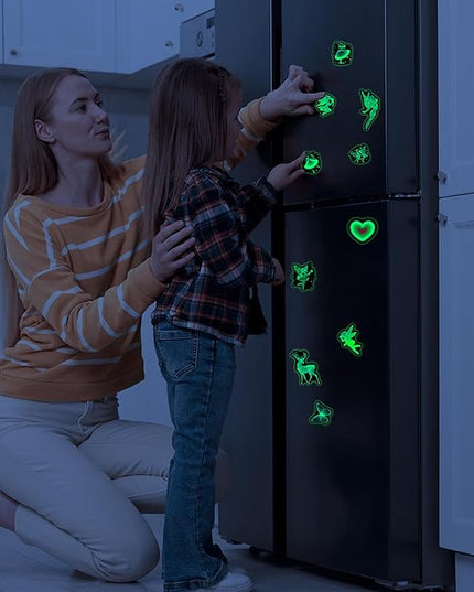 Glow in The Dark Neon Princess Water Bottle Stickers for Kids, 50 Pcs Fairy Waterproof Vinyl Laptop Decals, Teens Girls Boys Adults Phone Case Skateboard Luggage Decor