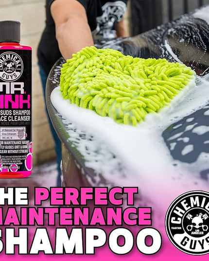 Chemical Guys Mr. Pink Car Wash Soap - 64 oz Super Suds Foaming Car Wash Soap for Cannon, Blaster, or Bucket Washing - pH Balanced, Safe on Wax, Sealant, Ceramic, and Clear Coat Finishes