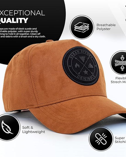 Urban Effort Mesh Back Cap - for Men and Women Baseball Hat 5-Panel Trucker Hat - Great Snapback Closure for Hunting & Hiking
