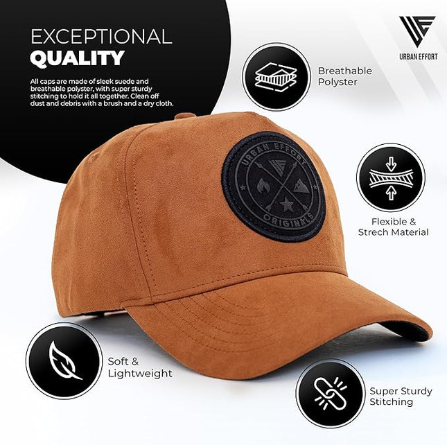 Urban Effort Mesh Back Cap - for Men and Women Baseball Hat 5-Panel Trucker Hat - Great Snapback Closure for Hunting & Hiking