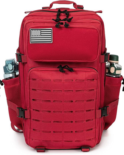 QT&QY 25L/45L Military Tactical Backpack For Men Molle Daypack 3 Day Bug Out Bag Hiking Rucksack With Bottle Holder
