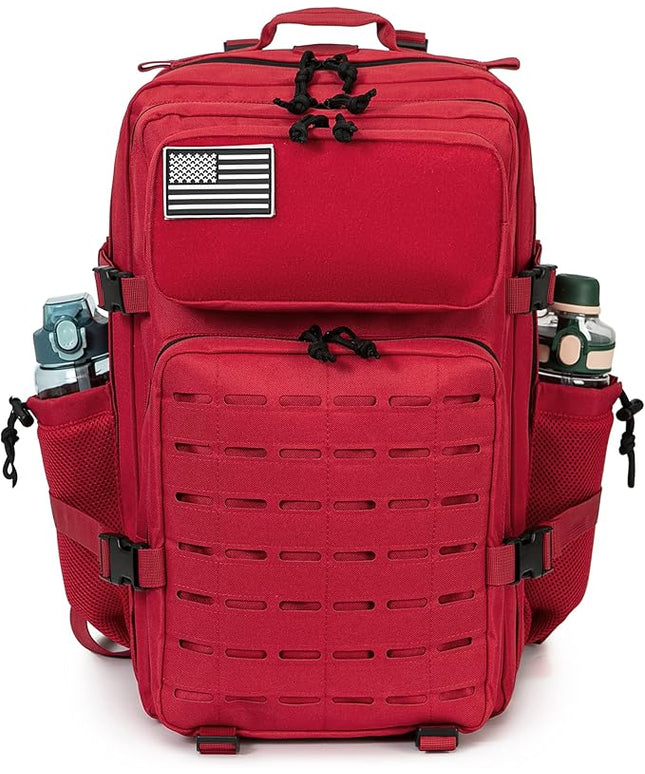QT&QY 25L/45L Military Tactical Backpack For Men Molle Daypack 3 Day Bug Out Bag Hiking Rucksack With Bottle Holder