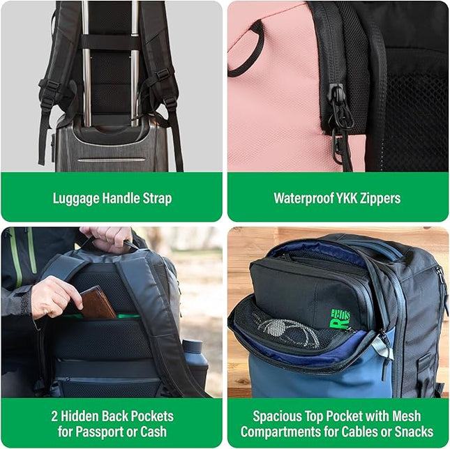 COR Surf Travel Backpack Laptop Backpack 28L Black