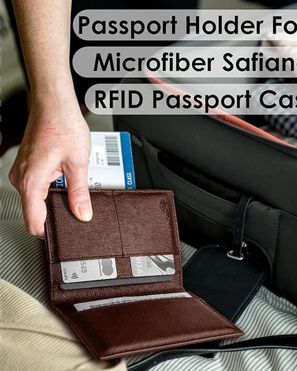2 Passport Holder - Travel Essentials, RFID Blocking Wallet Credit Card Organiser, Plain Accessories Slim Cover For Men & Women | Travel Essentials, RFID Blocking, Wallet, Accessories, Slim Cover