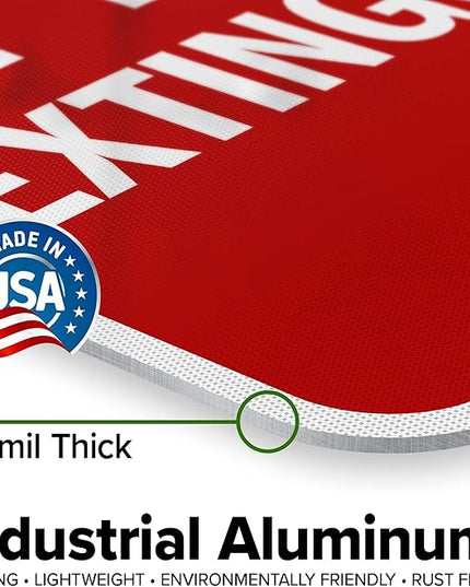 Fire Extinguisher Graphic Sign, 18x24 Inches, 3M EGP Reflective .080 Aluminum, Fade Resistant, Made in USA by My Sign Center