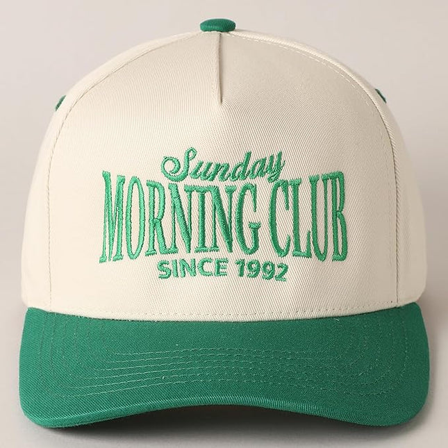 MIRMARU Two-Tone Vintage Canvas Trucker Hats for Men & Women, Adjustable Size Baseball Caps with Trendy Embroidered Design