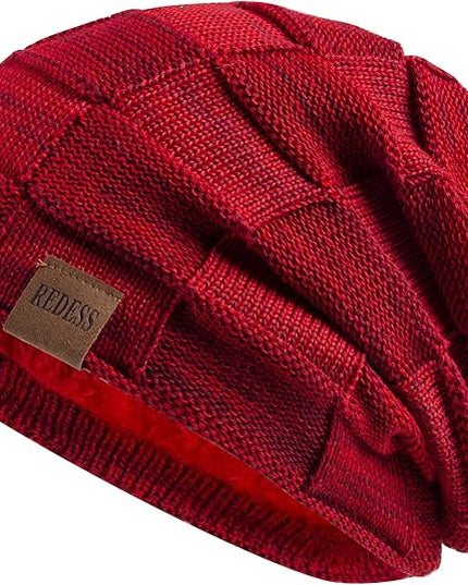 REDESS Beanie Hat for Men and Women Winter Warm Hats Knit Slouchy Thick Skull Cap
