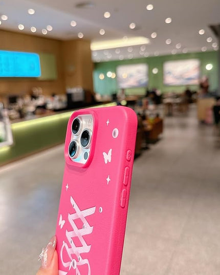 Elegant Lovely Bow Phone Case for iPhone 11 Pro Max, Stylish Ballet Ribbon Girly Cover with Wrist Strap, Aesthetic Soft Pink Tone, Designed for Women and Girls