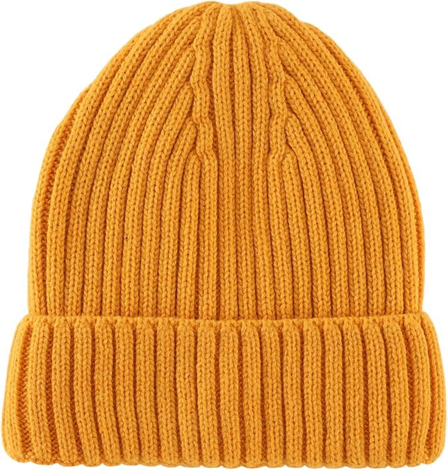 Connectyle Fleece Lined Cuffed Beanie Hat for Men Women Knitted Winter Wool Beanies Skull Cap Warm Watch Hat
