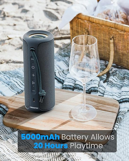 MIATONE Portable Bluetooth Speakers 36W Stereo Sound Bass Boost, 24H Playtime, Bluetooth 5.3 TWS Pairing Father Boy Friend Gifts for him Ideal Present (Blue)