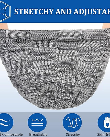Geyoga 2/3/4 Pack Winter Beanie Hats for Men Warm Slouchy Beanies Hats Fleece Lined Thick Knitted Ski Skull Warm Cap