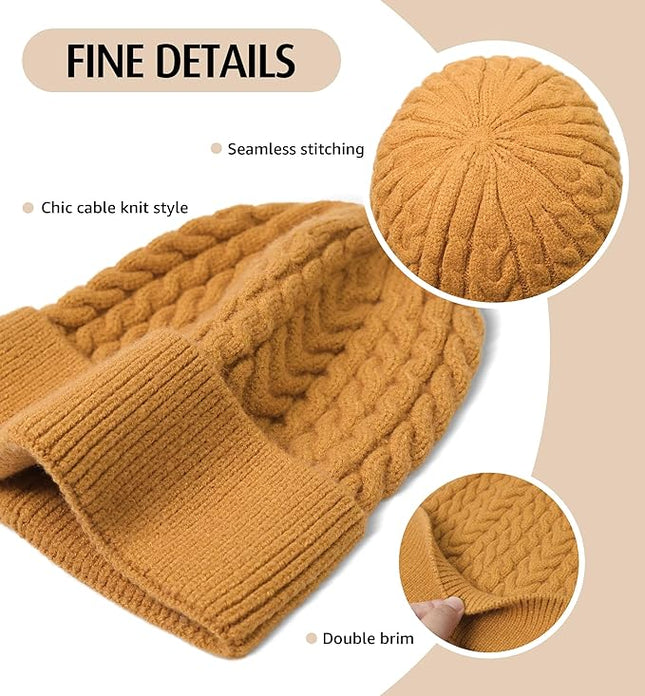 HiRui Knit Beanie Hats for Men Women Winter Hats Skull Caps Warm Classic Slouchy