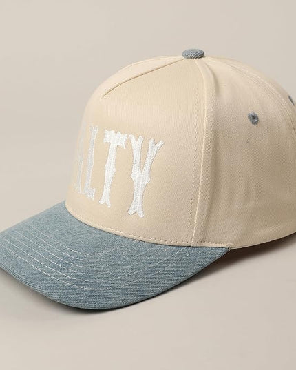 MIRMARU Two-Tone Vintage Canvas Trucker Hats for Men & Women, Adjustable Size Baseball Caps with Trendy Embroidered Design