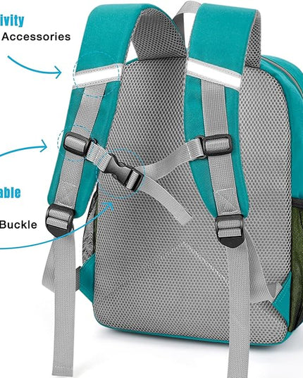 STEAMEDBUN Toddler Backpack Boy 2-4, Kids Backpack Boys, Preschool Daycare Travel Small- 12inch