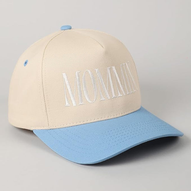 MIRMARU Two-Tone Vintage Canvas Trucker Hats for Men & Women, Adjustable Size Baseball Caps with Trendy Embroidered Design