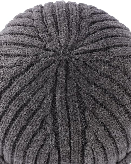 Connectyle Fleece Lined Cuffed Beanie Hat for Men Women Knitted Winter Wool Beanies Skull Cap Warm Watch Hat