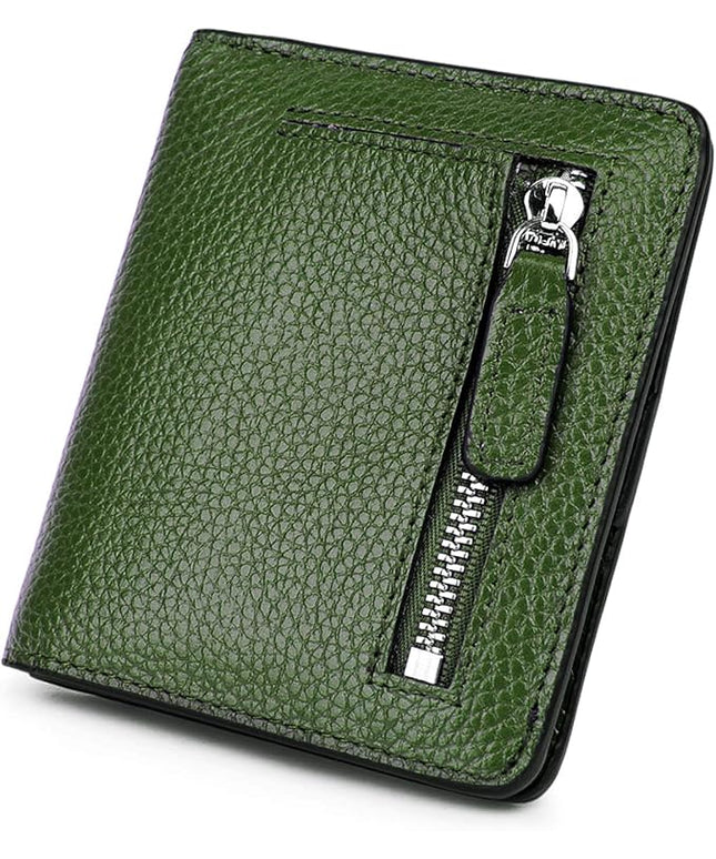 AINIMOER Small Leather Wallet for Women, Ladies Credit Card Holder RFID Blocking Women's Mini Bifold Pocket Purse