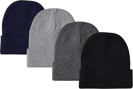 Unisex Winter Beanie – Warm Knit Hat for Men & Women, Soft Stretchy Cold Weather Cap for Outdoor, Running & Hiking