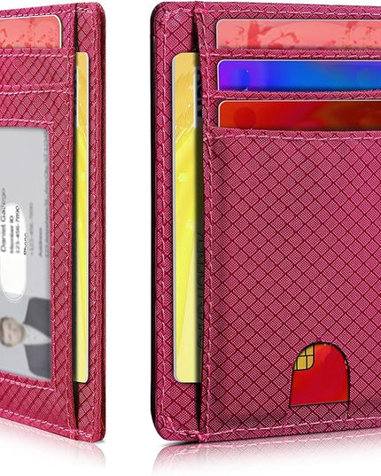 Artpaxy Slim Wallet for Men & Women, Minimalist Front Pocket Card Holder for Travel, RFID Blocking, Water Resistant Nylon Wallet for ID & Cash & Credit Card
