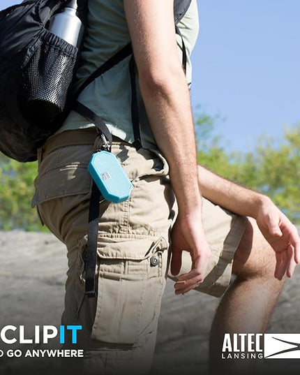 Altec Lansing Mini H2O - Waterproof Bluetooth Speaker, IP67 Certified & Floats in Water, Compact & Portable Speaker for Hiking, Camping, Pool, and Beach