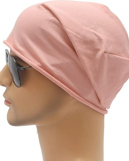 ZLYC Cotton Thin Slouchy Beanie Hat for Men Women Fashion Soft Stretch Knit Skull Cap