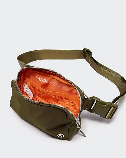 Pander Unisex Belt Bag Fanny Pack for Women with Adjustable Strap, Small Waist Pouch for Workout Running Traveling Hiking