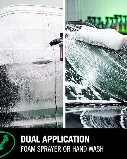 Turtle Wax Hybrid Solutions Pure Wash, pH Neutral Extreme Foaming Car Wash Soap, Bucket or Foam Cannon Application, Won't Strip Waxes or Coatings, Clay Bar Lubricant, Spot-Free Clean, 64 fl oz