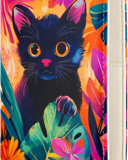 Pink Passport Holder,Cute Passport Cover,Travel Wallet with Credit Card Slots Rfid passport Wallet Waterproof Documents Organizer Women Men (Cute Cat)