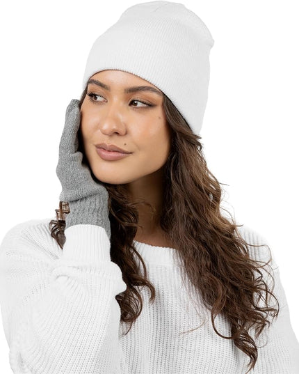 12 Pack Winter Beanie Hats for Men Women, Warm Cozy Knitted Cuffed Skull Cap, Wholesale