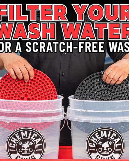 Chemical Guys HOL129 Best Two Car Wash Bucket Kit to Wash & Dry (11 Items Including 3 16 oz. Chemicals)