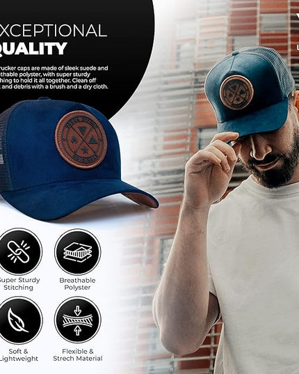 Urban Effort Mesh Back Cap - for Men and Women Baseball Hat 5-Panel Trucker Hat - Great Snapback Closure for Hunting & Hiking