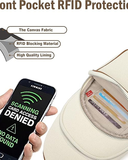 Anti Theft Crossbody Bags for Women Leather Sling Bag Cross Body Travel Purse Chest Bags Fanny Pack Gift Teen Girl