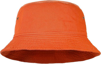 Falari Men Women Unisex Cotton Bucket Hat 100% Cotton Packable for Travel Fishing Hunting Summer Camp